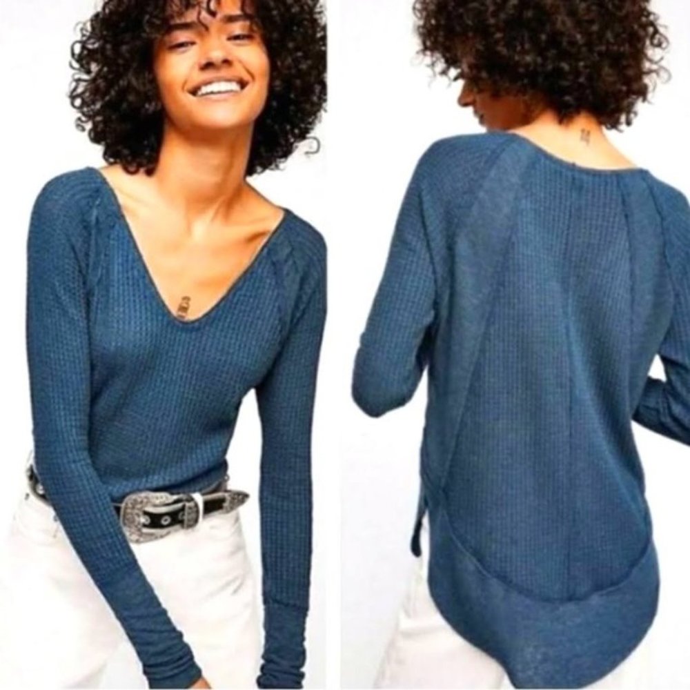 Free People — We The Free Catalina Lightweight Top — Teal